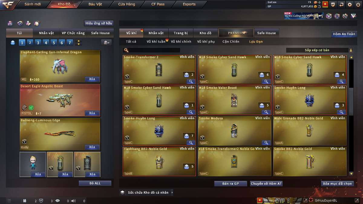 shop acc cf uy tin gia re